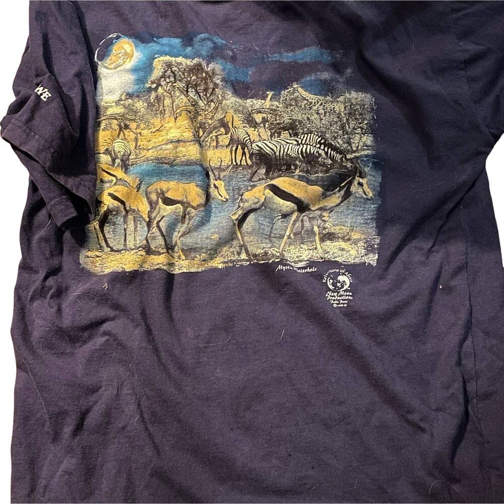 VINTAGE MENS SHIRT AFRICAN DRINKING WELL